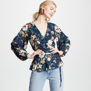 Yumi Kim Wrap floral top M